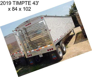 2019 TIMPTE 43\' x 84 x 102