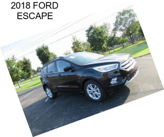 2018 FORD ESCAPE