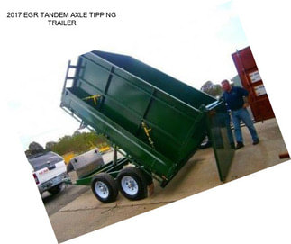 2017 EGR TANDEM AXLE TIPPING TRAILER