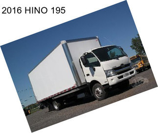 2016 HINO 195