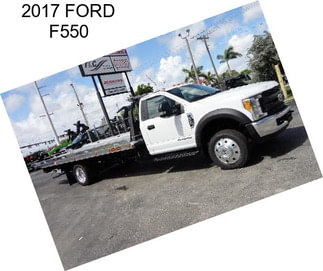 2017 FORD F550