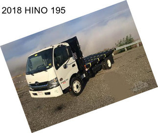 2018 HINO 195