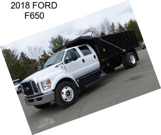 2018 FORD F650