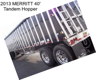 2013 MERRITT 40\' Tandem Hopper