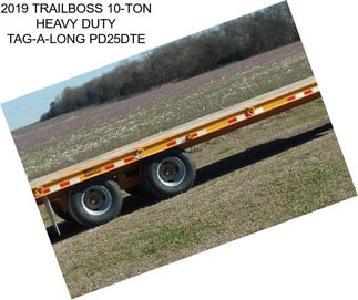 2019 TRAILBOSS 10-TON HEAVY DUTY TAG-A-LONG PD25DTE