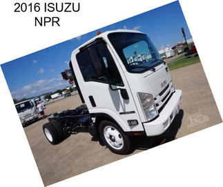 2016 ISUZU NPR