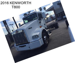 2016 KENWORTH T800