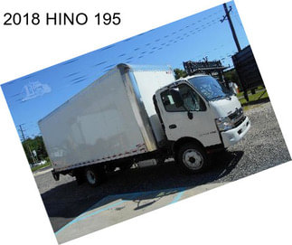 2018 HINO 195
