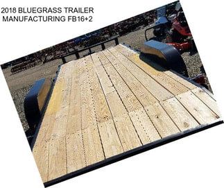 2018 BLUEGRASS TRAILER MANUFACTURING FB16+2