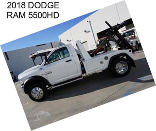 2018 DODGE RAM 5500HD
