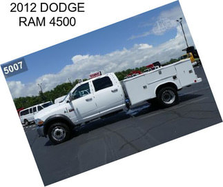 2012 DODGE RAM 4500