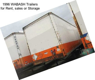 1996 WABASH Trailers for Rent, sales or Storage