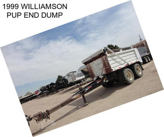 1999 WILLIAMSON PUP END DUMP