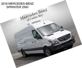 2018 MERCEDES-BENZ SPRINTER 2500