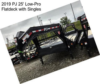 2019 PJ 25\' Low-Pro Flatdeck with Singles