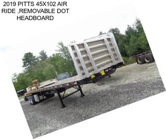 2019 PITTS 45X102 AIR RIDE ,REMOVABLE DOT HEADBOARD