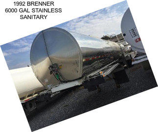 1992 BRENNER 6000 GAL STAINLESS SANITARY