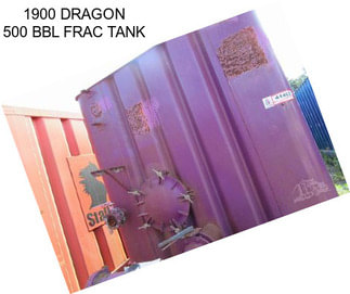 1900 DRAGON 500 BBL FRAC TANK