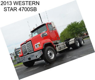 2013 WESTERN STAR 4700SB