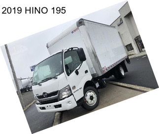 2019 HINO 195