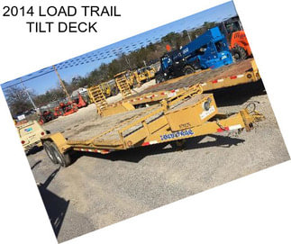 2014 LOAD TRAIL TILT DECK