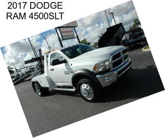 2017 DODGE RAM 4500SLT