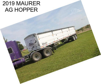 2019 MAURER AG HOPPER