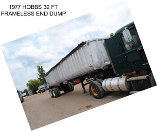 1977 HOBBS 32 FT FRAMELESS END DUMP