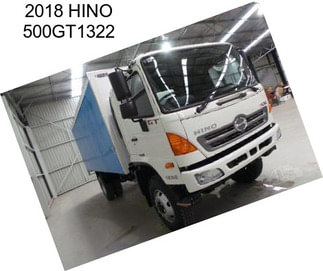 2018 HINO 500GT1322