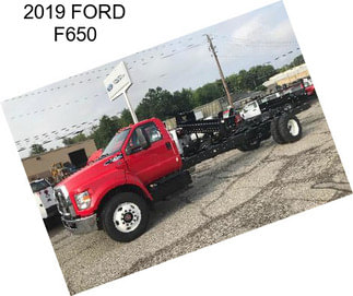 2019 FORD F650