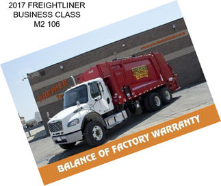 2017 FREIGHTLINER BUSINESS CLASS M2 106