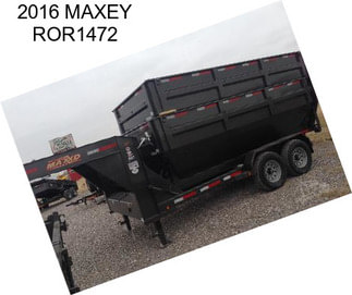 2016 MAXEY ROR1472