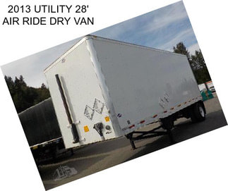 2013 UTILITY 28\' AIR RIDE DRY VAN