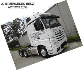 2018 MERCEDES-BENZ ACTROS 2658