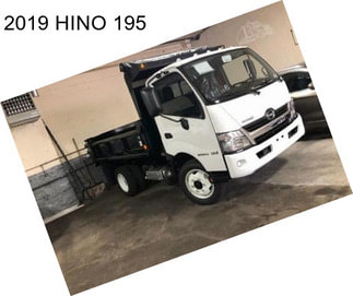 2019 HINO 195