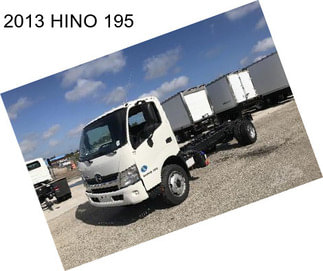 2013 HINO 195