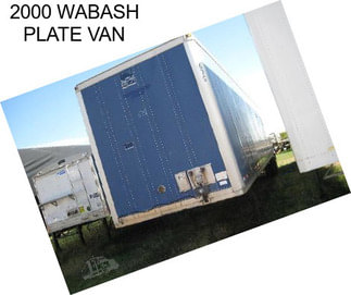 2000 WABASH PLATE VAN