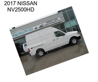 2017 NISSAN NV2500HD