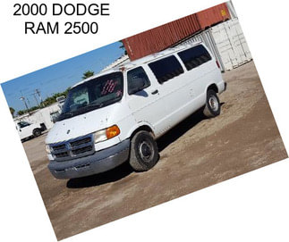 2000 DODGE RAM 2500