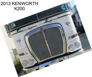 2013 KENWORTH K200