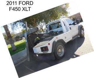 2011 FORD F450 XLT