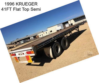 1996 KRUEGER 41FT Flat Top Semi