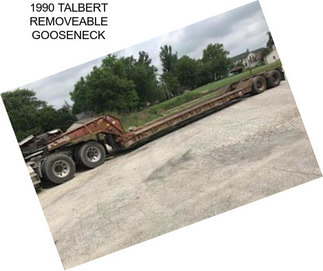 1990 TALBERT REMOVEABLE GOOSENECK