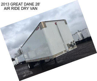 2013 GREAT DANE 28\' AIR RIDE DRY VAN