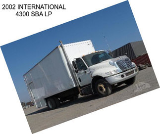 2002 INTERNATIONAL 4300 SBA LP