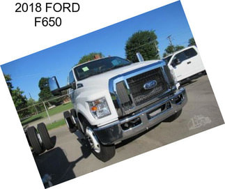 2018 FORD F650