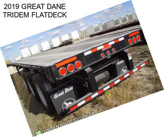 2019 GREAT DANE TRIDEM FLATDECK