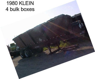1980 KLEIN 4 bulk boxes