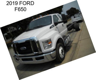 2019 FORD F650