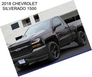 2018 CHEVROLET SILVERADO 1500